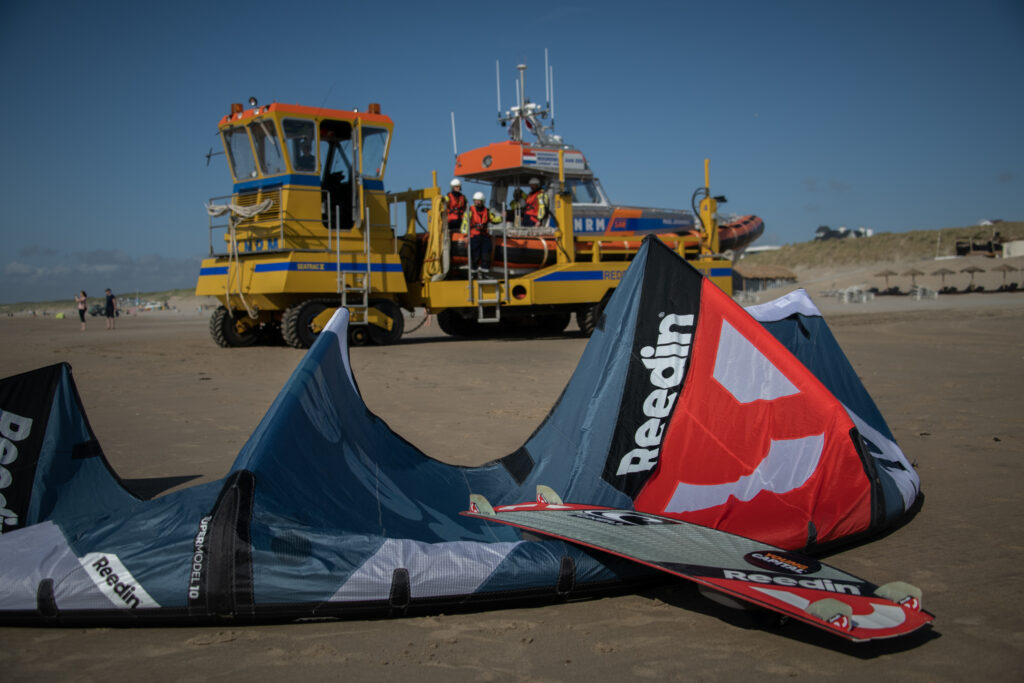 Surfmateriaal op het strand.