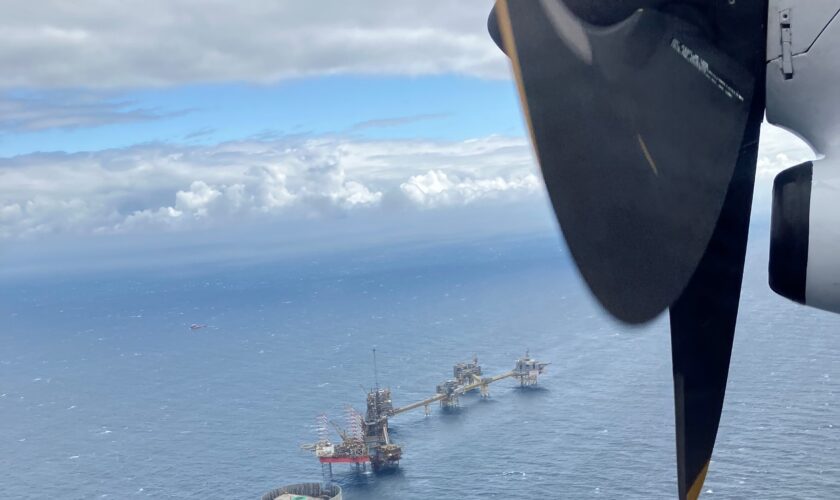 Offshoreplatform in de Noordzee