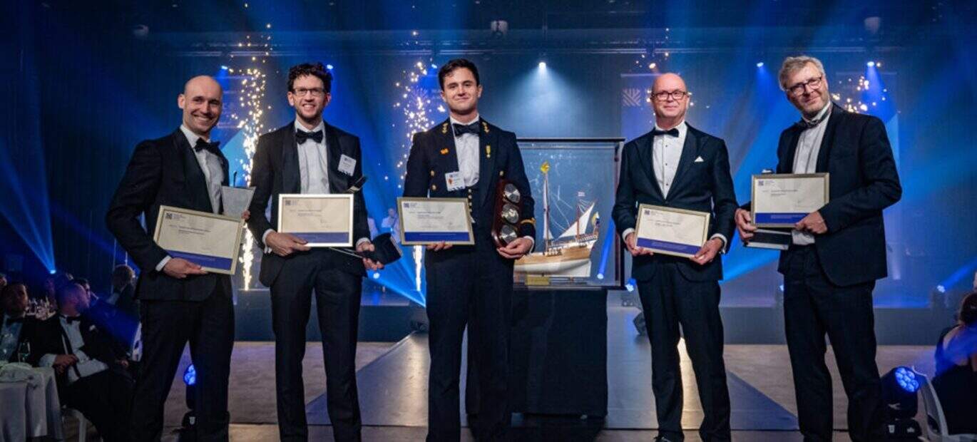 De winnaars van de Maritime Awards 2025 tijdens het Maritime Awards Gala 2025.